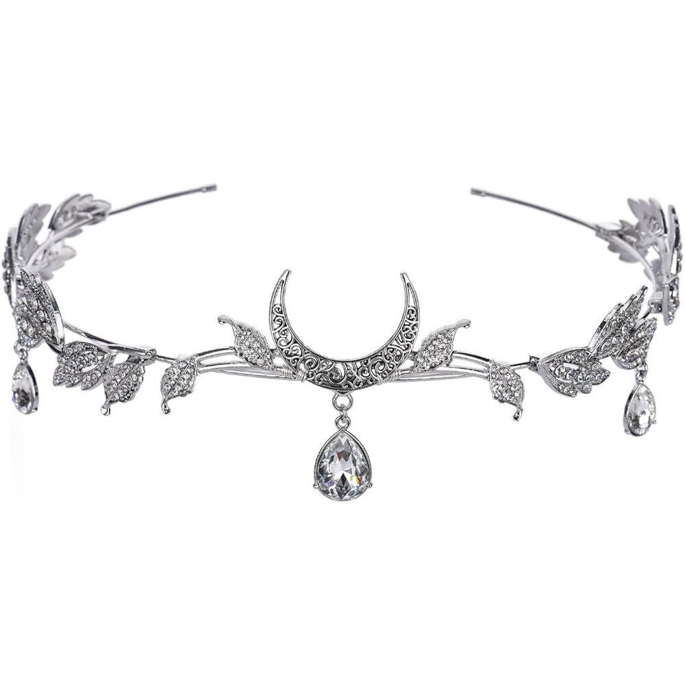 Fairy Leaf Headband Leaf Crown for Women Girls Renaissance Halloween Cosplay Wed
